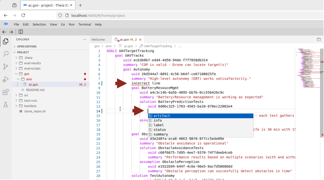 CAID GSN Text Language Server