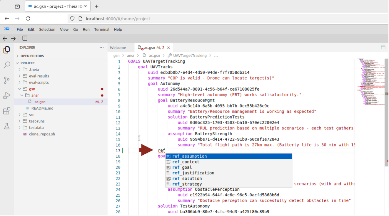 CAID GSN Text Language Server Characters