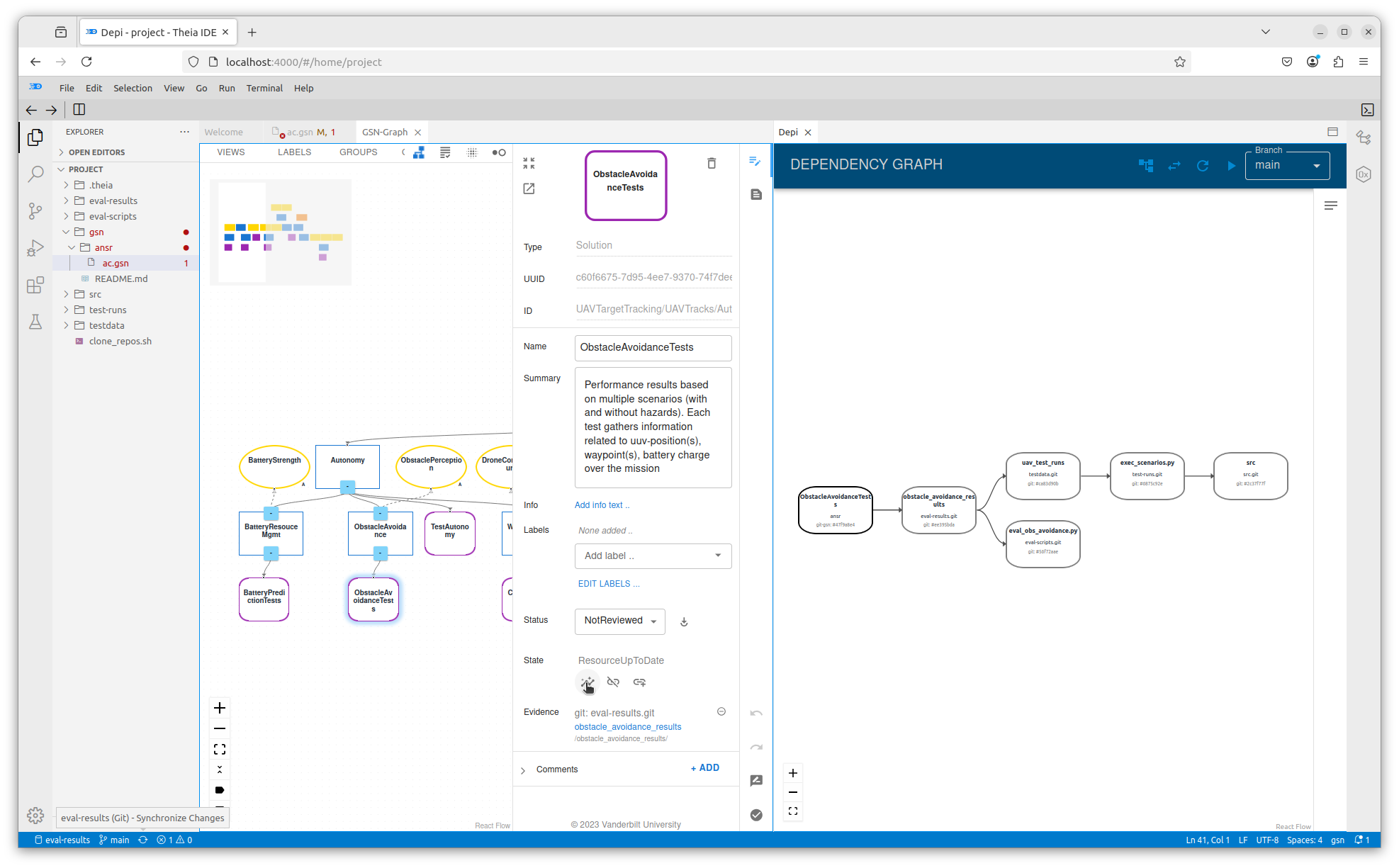 CAID GSN Graph View Show Dependency Graph
