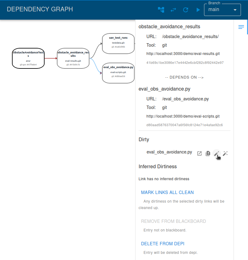 CAID Dependency Graph Eval Obs Avoidance Clean Button