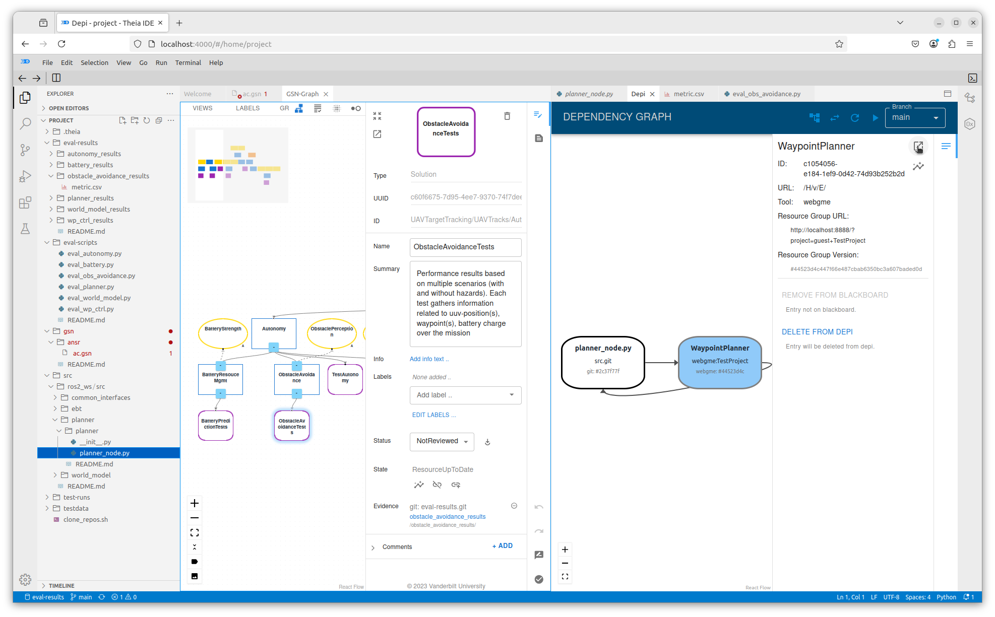 CAID Reveal WebGME Waypoint Planner Resource